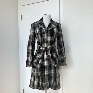 Vintage BCBGMaxAzria Plaid Coat